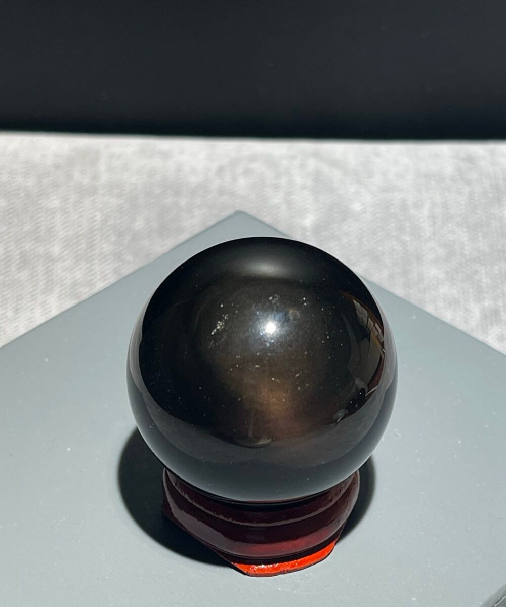 彩眼黑曜石球