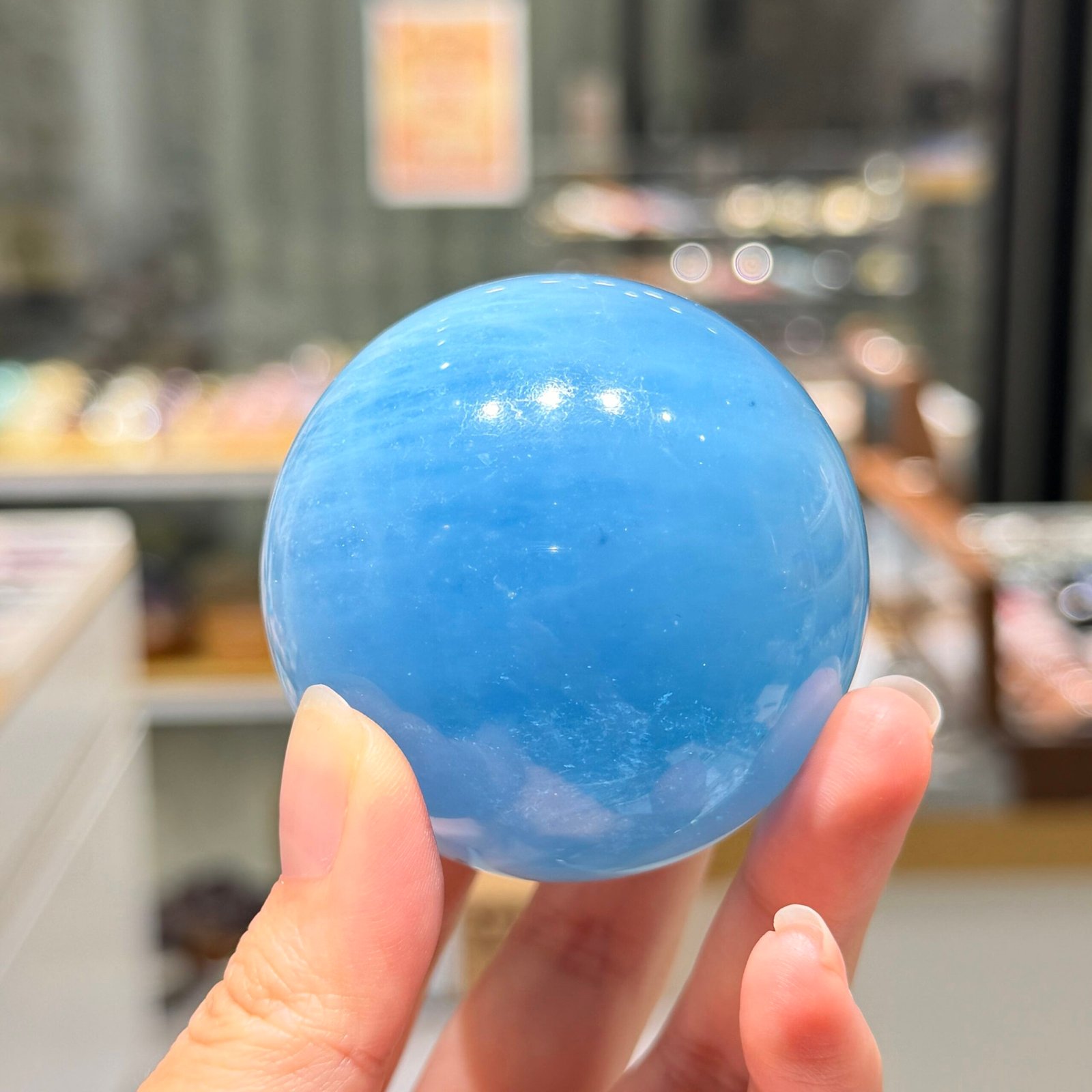 5.6cm高質海藍寶球